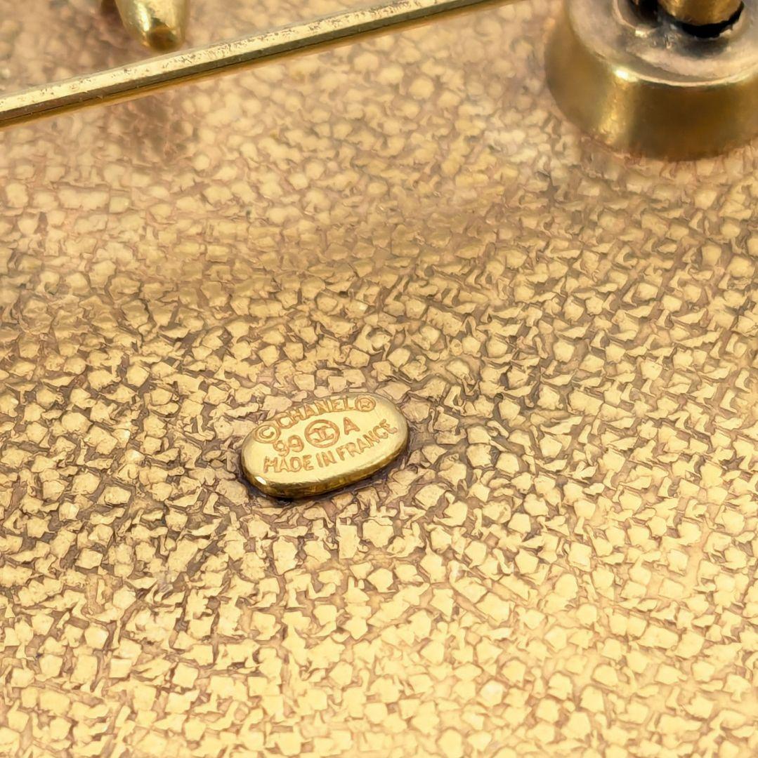 希少 シャネル CHANEL 2way フラワー グリポワ ブローチ トップ