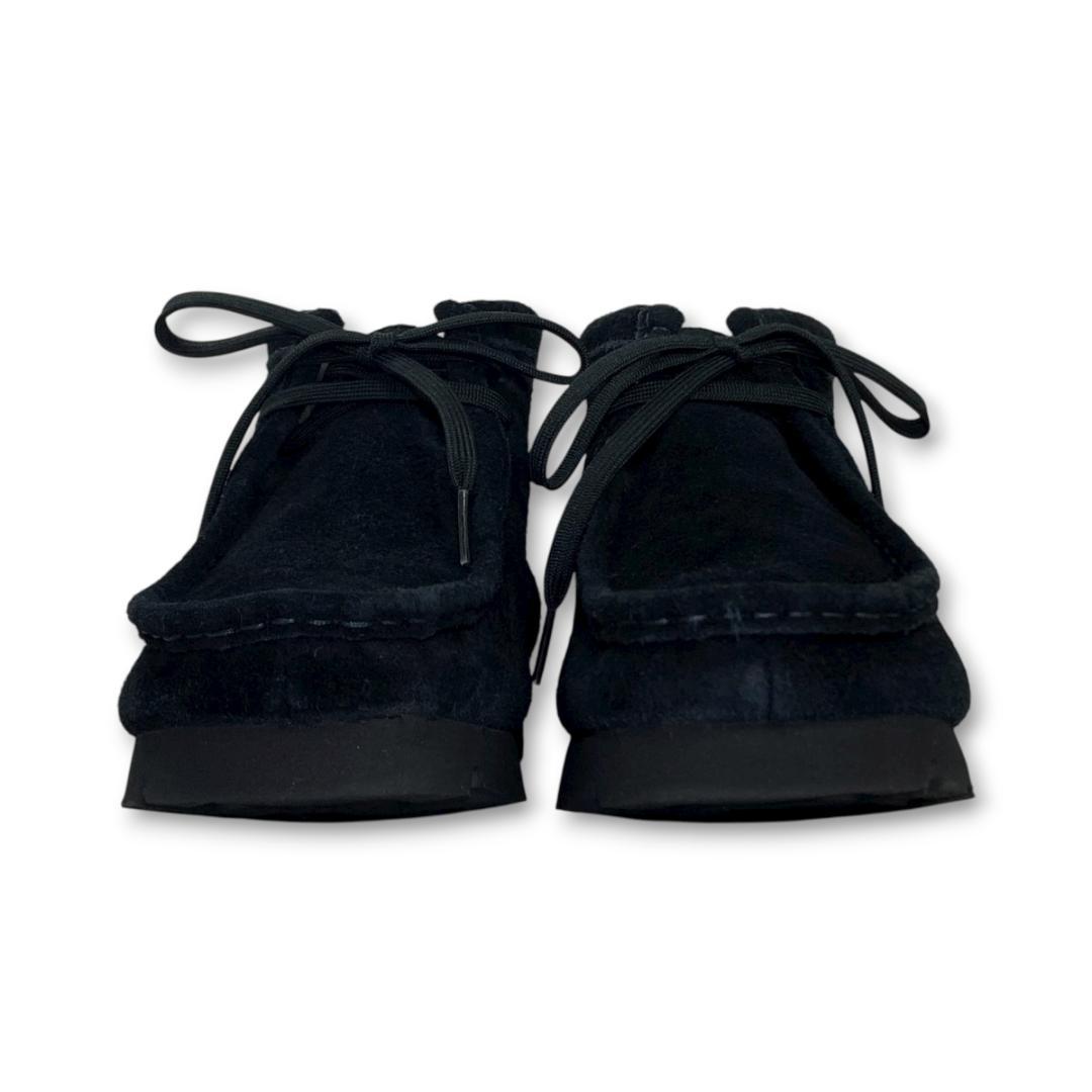 【極美品】クラークス ワラビーブーツ ゴアテックス UK7.5 ブラックスエード