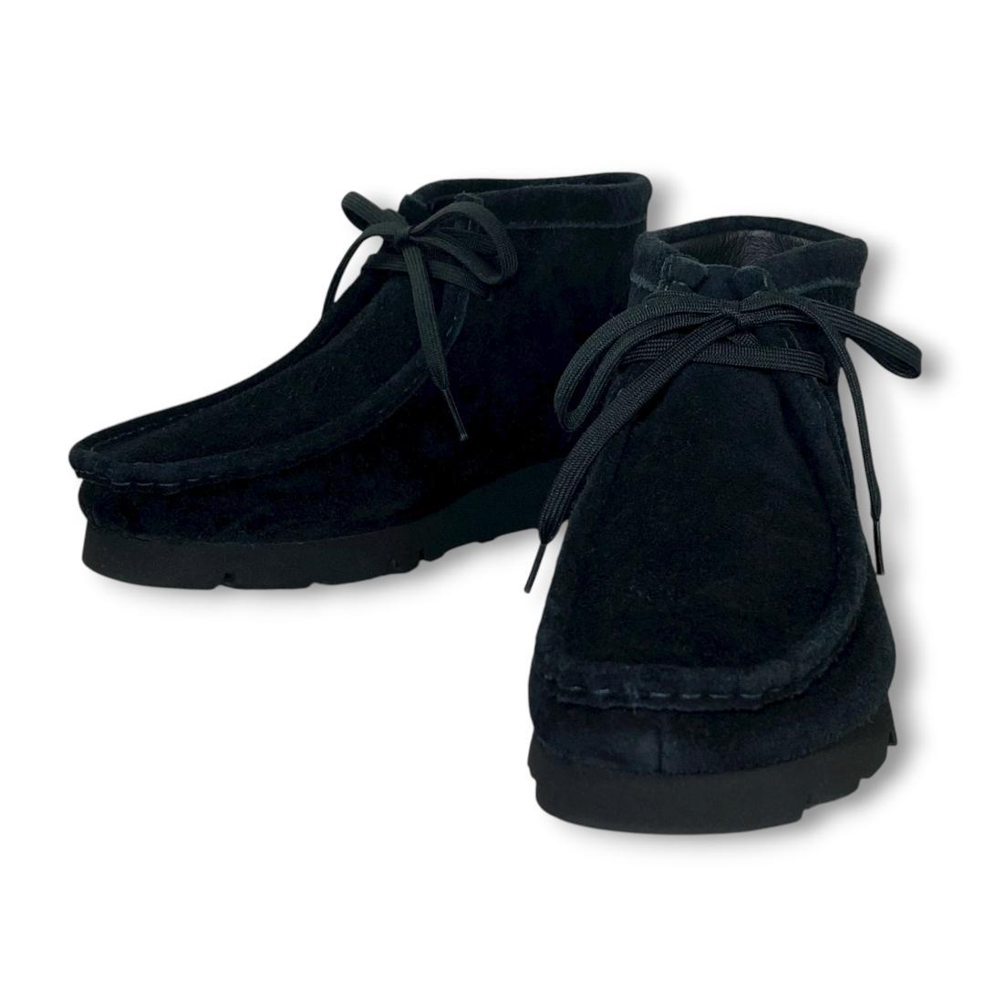 【極美品】クラークス ワラビーブーツ ゴアテックス UK7.5 ブラックスエード