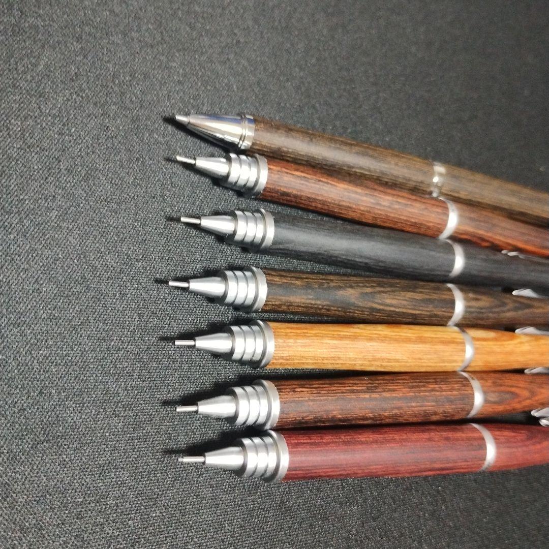 木製シャープペンシル 7本セット
