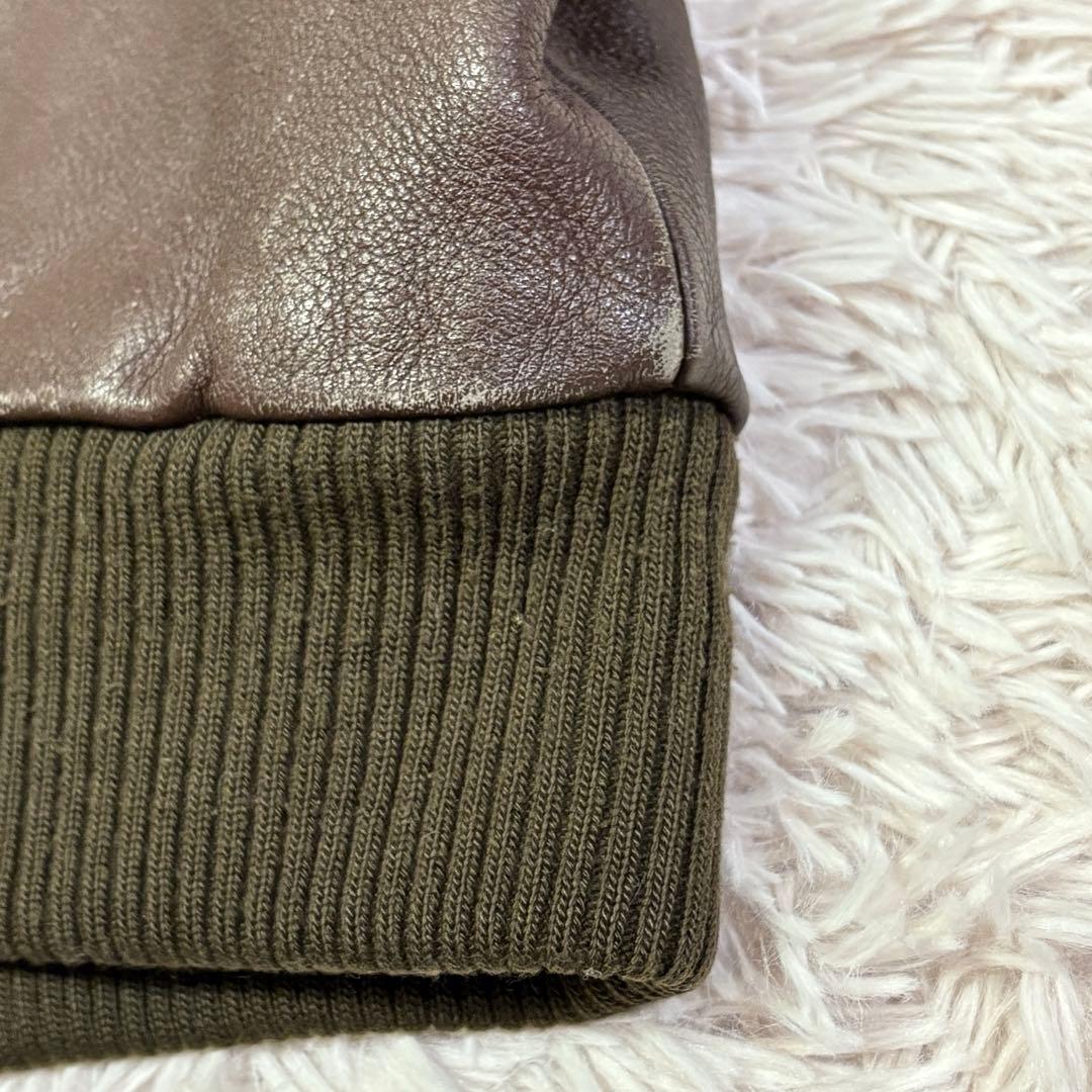 DEUX2C　フライトジャケット　アウター　A-2　シープレザー　本革　Ｍ