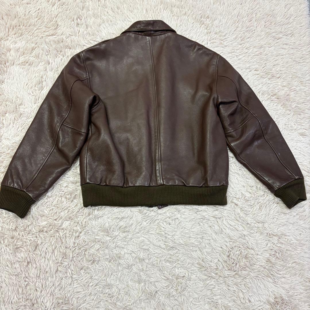 DEUX2C　フライトジャケット　アウター　A-2　シープレザー　本革　Ｍ