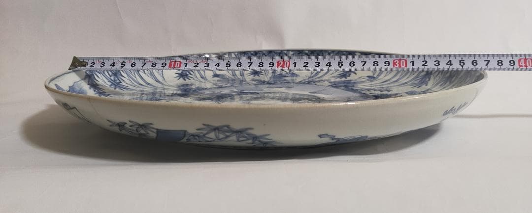 古伊万里染付竹林七賢人大皿