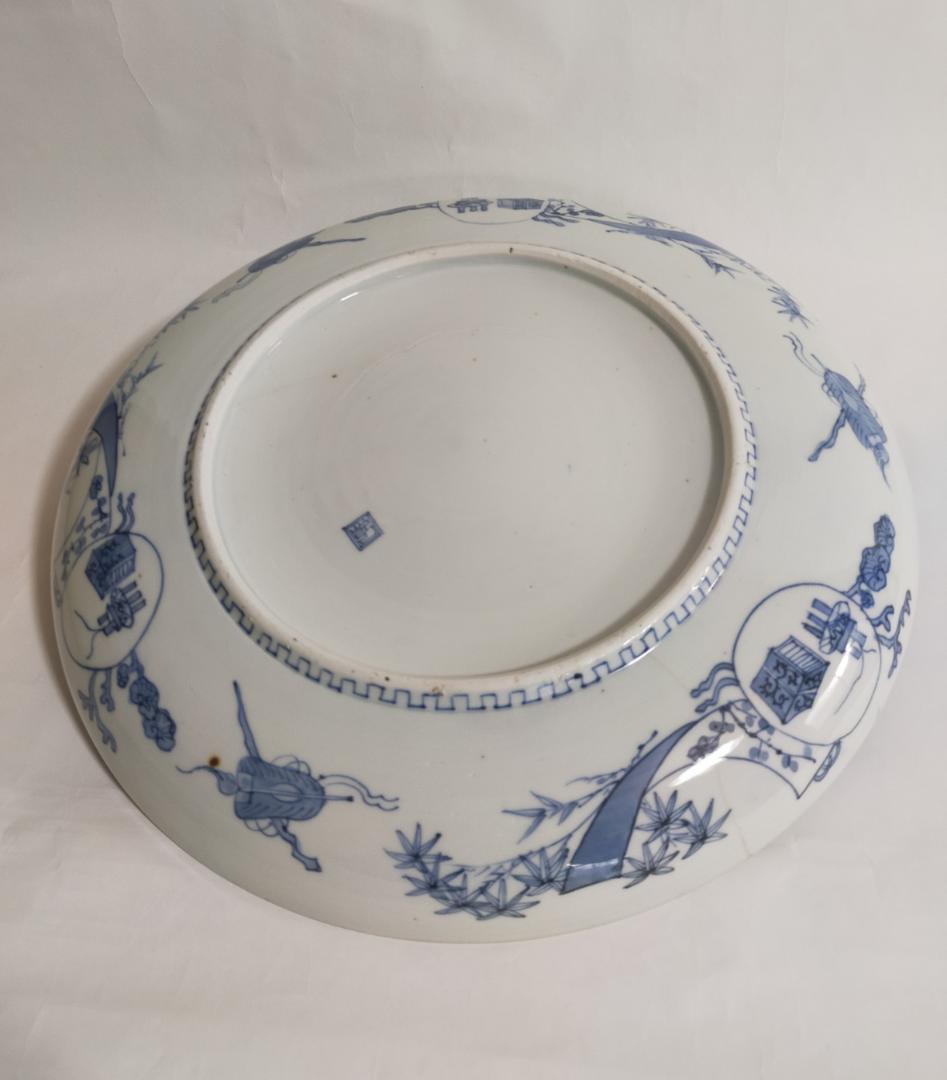 古伊万里染付竹林七賢人大皿