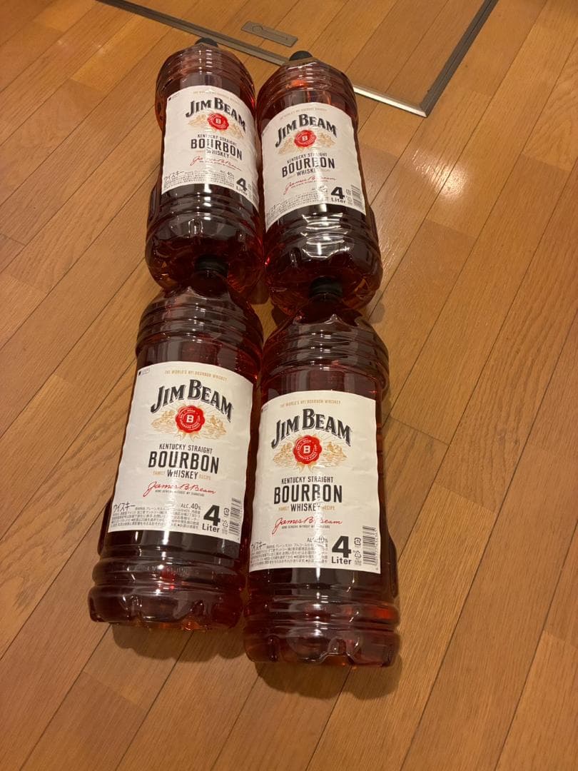 ジムビーム バーボン ウイスキー 大容量 4000ml ４本