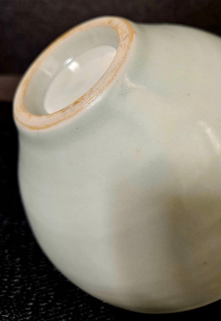 【李朝コレクター放出品❗04.】李朝白磁　分院手　大振り茶碗　鉢　時代産地不明❗