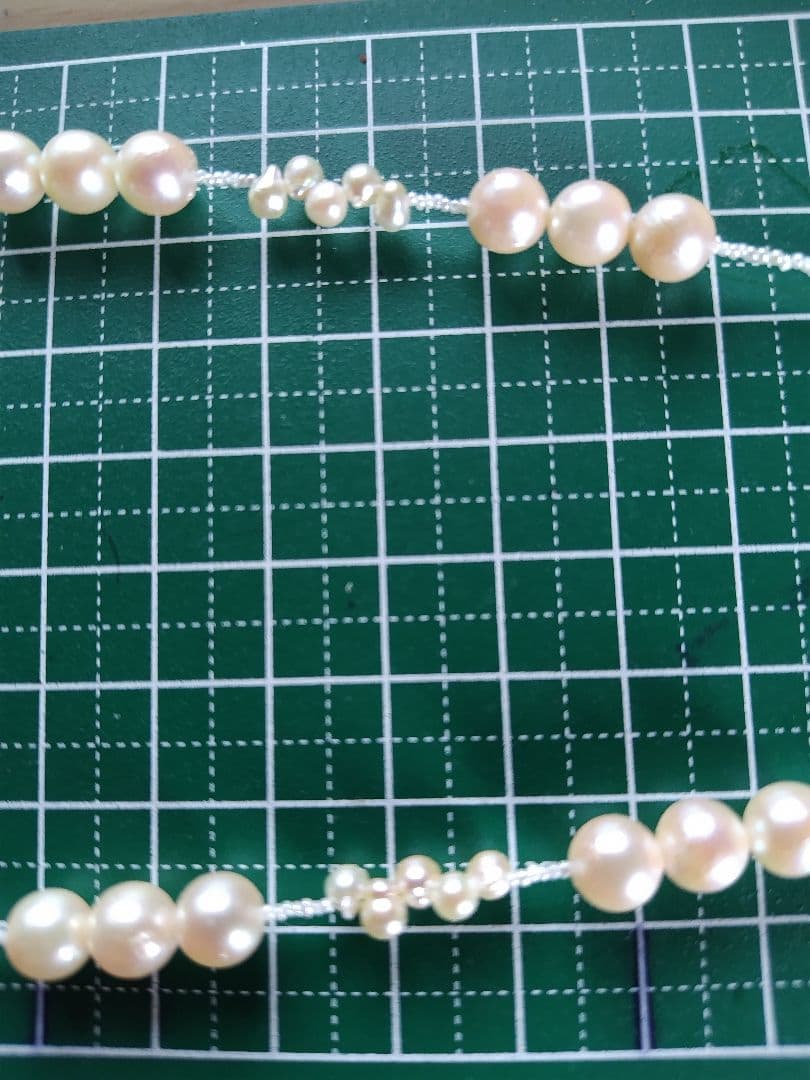 アコヤ真珠、あこや真珠ベビークレオパトラ、あこや砂芥子パール、オメガ風ネックレス