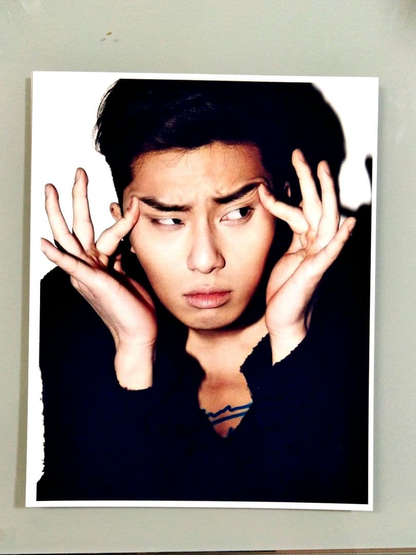 パク・ソジュン直筆サイン入り超大型写真…Park Seo-joon…
