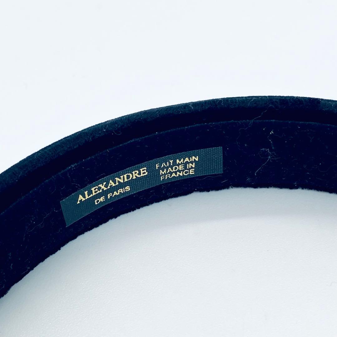 アレクサンドル　ドゥ　パリ　カチューシャ　ヘアバンド　ブラック