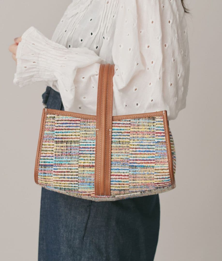 IENA購入★A VACATION・SEE SAW BAG LINE CHECK