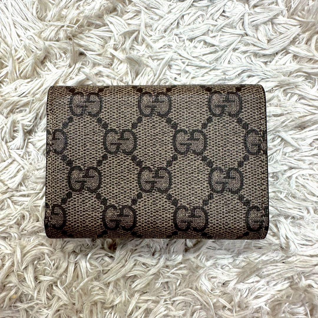 【美品】グッチ バレンシアガ 三つ折財布 コラボ ベージュ スプリーム