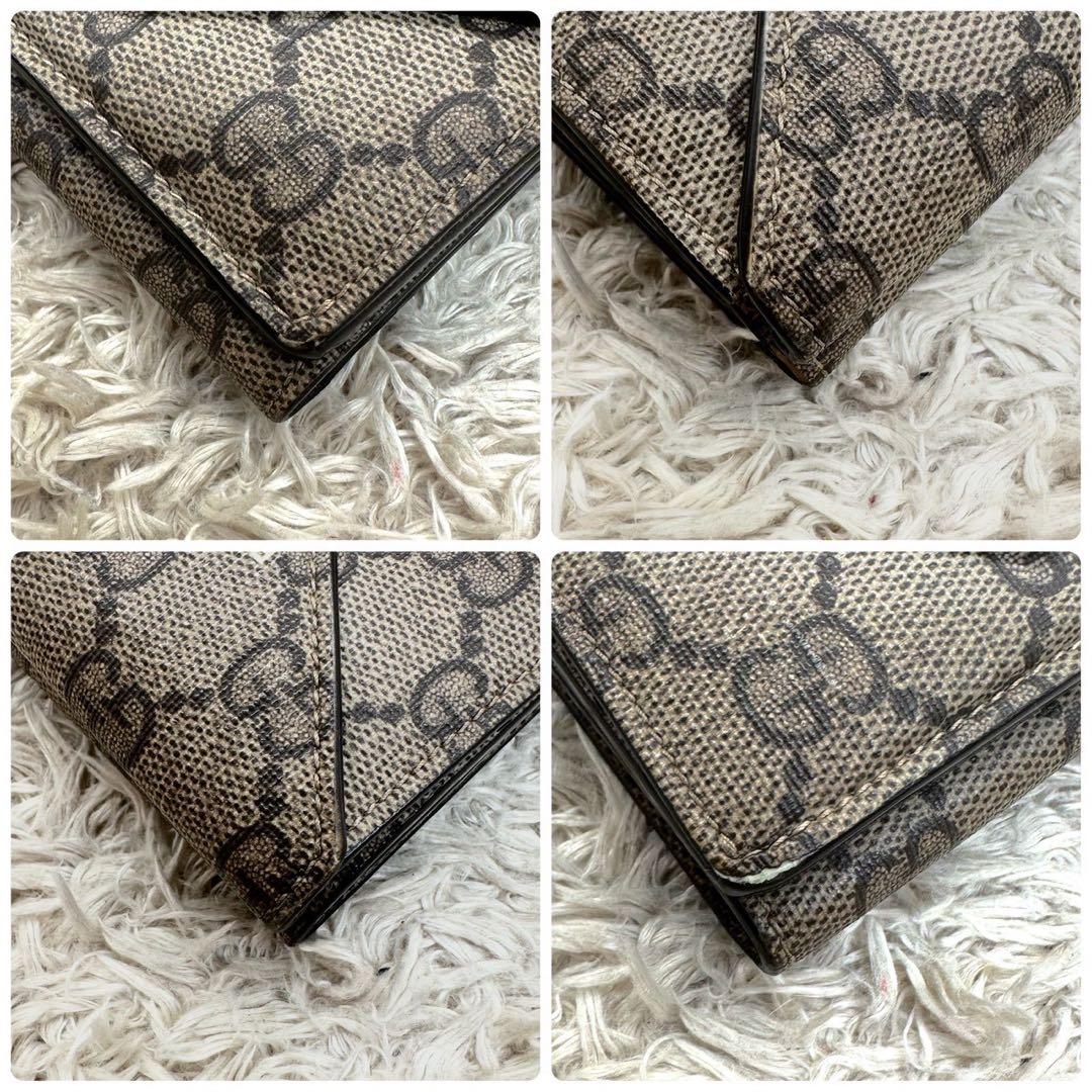 【美品】グッチ バレンシアガ 三つ折財布 コラボ ベージュ スプリーム