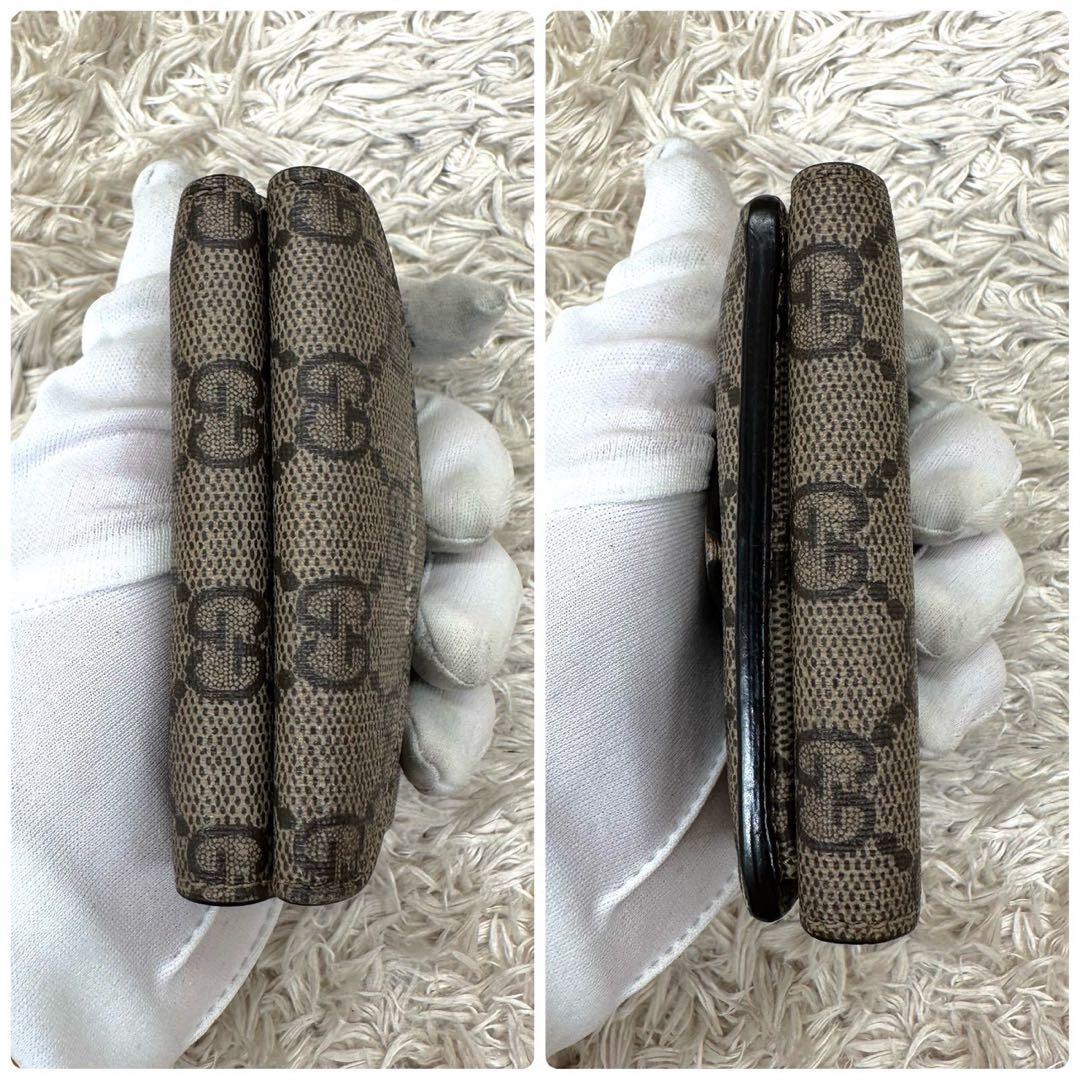 【美品】グッチ バレンシアガ 三つ折財布 コラボ ベージュ スプリーム
