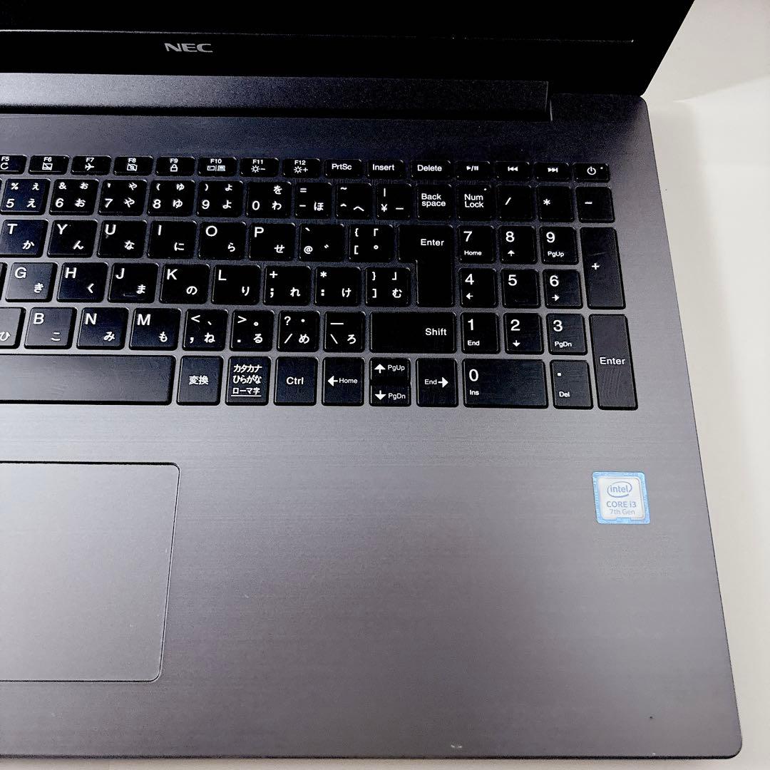 新品SSDで快適動作✨メモリ8GB カメラ付き 第7世代 ノートパソコン NEC