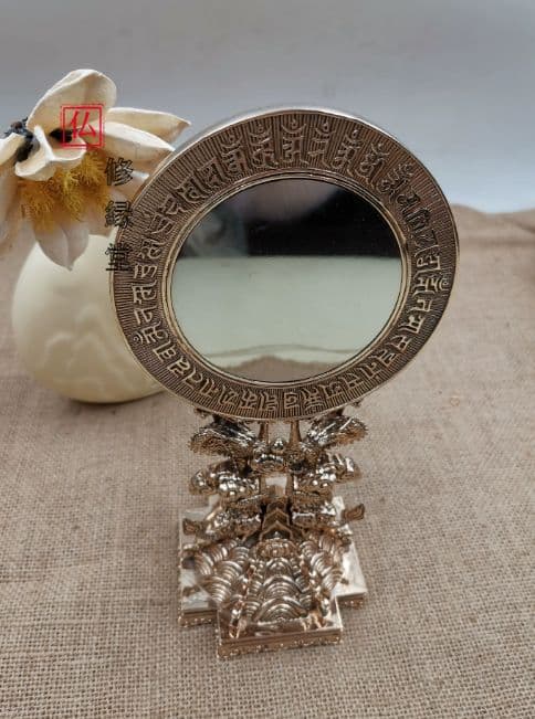 【修縁堂】密教法具古美術品 準提鏡 辟邪 開運 芸品 置物 法器 法具