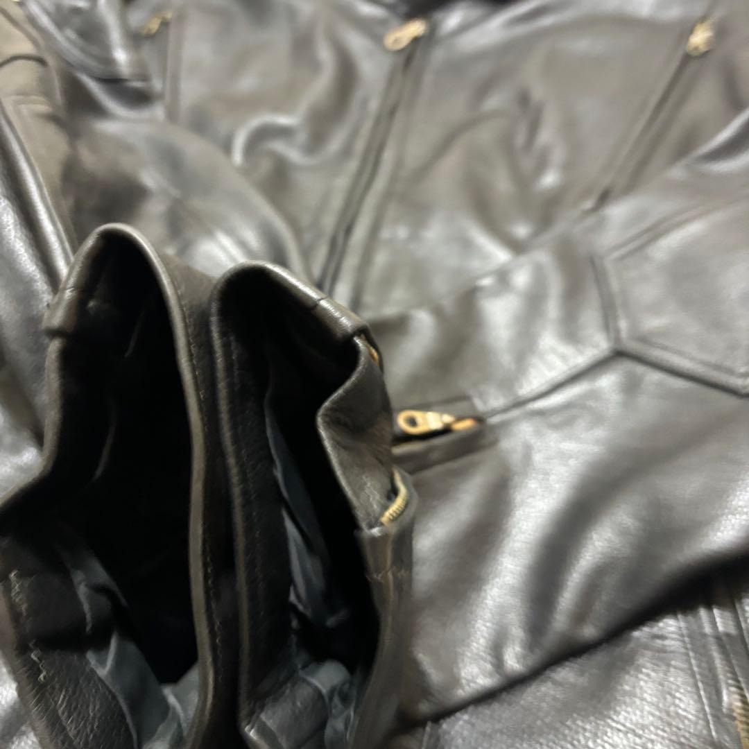 【稀少4XL】Excelled 本革　ライダースジャケット90s vintage