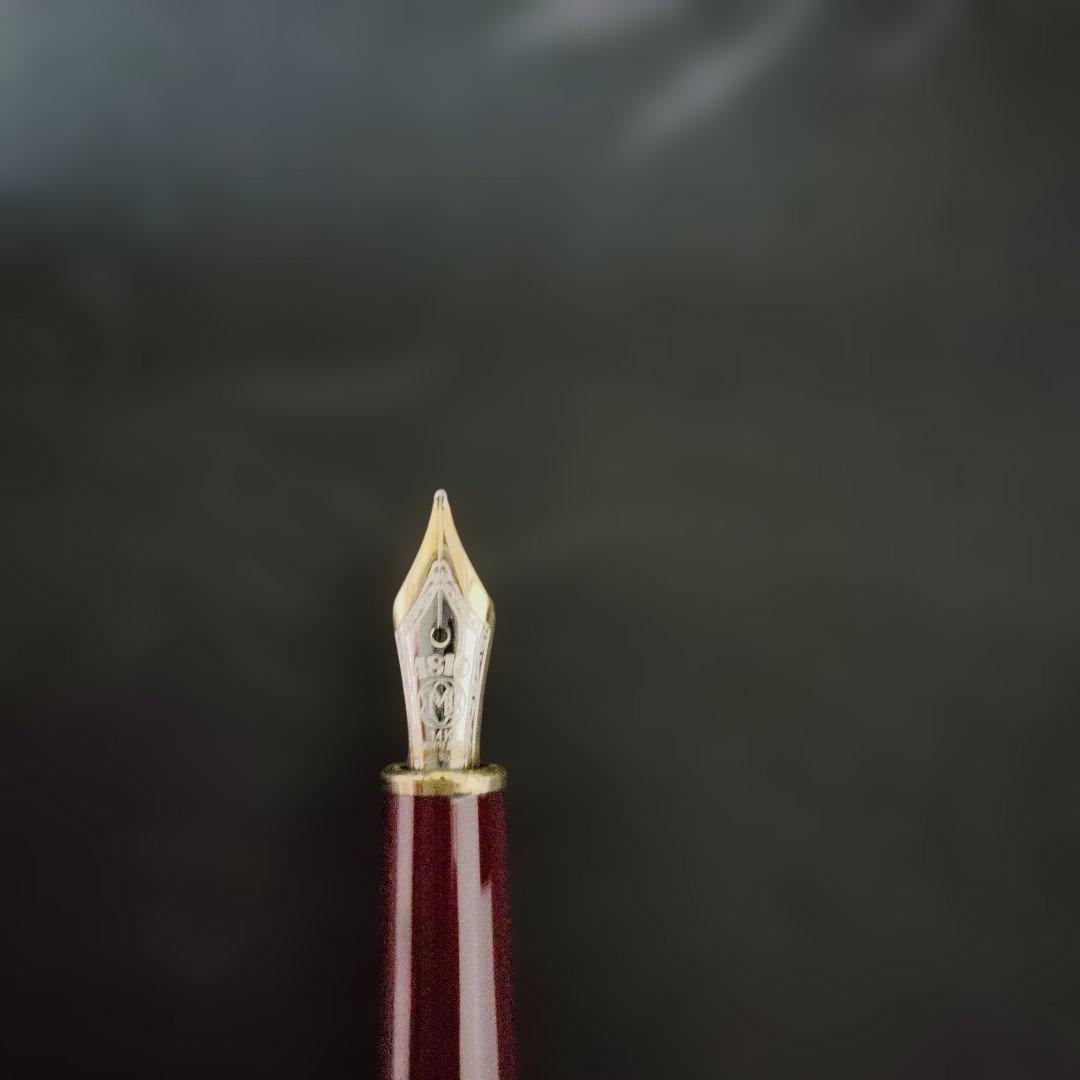 ♥希少モンブラン正規品☆クロコケース☆万年筆☆シャープペンボルドー3点セット名入