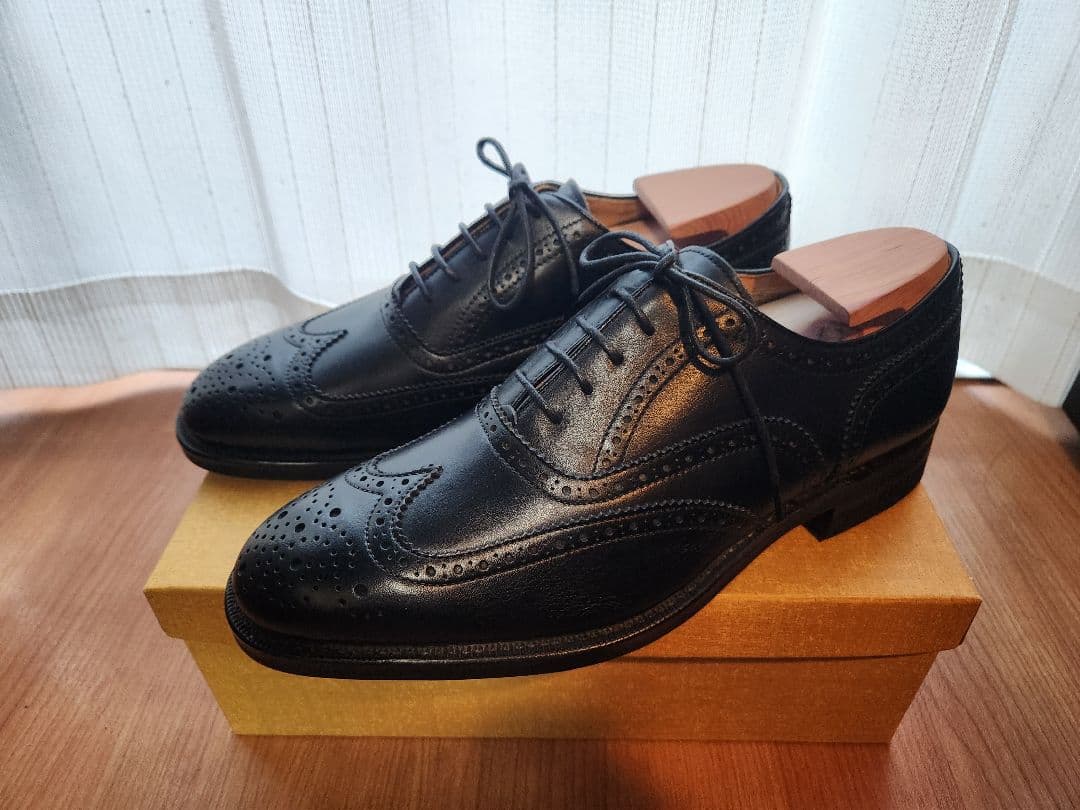 REGAL JU19 ビジネスシューズ 25.5cm ウイングチップ メダリオン