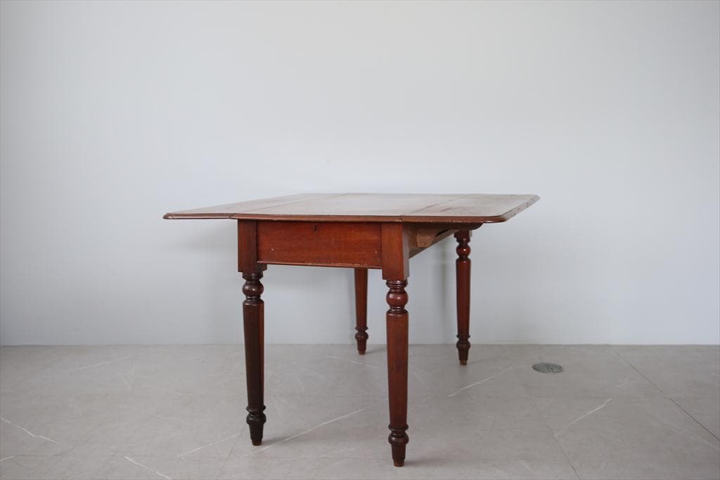 英国アンティーク木製ドロップリーフテーブル/バタフライ/ダイニング机88-213