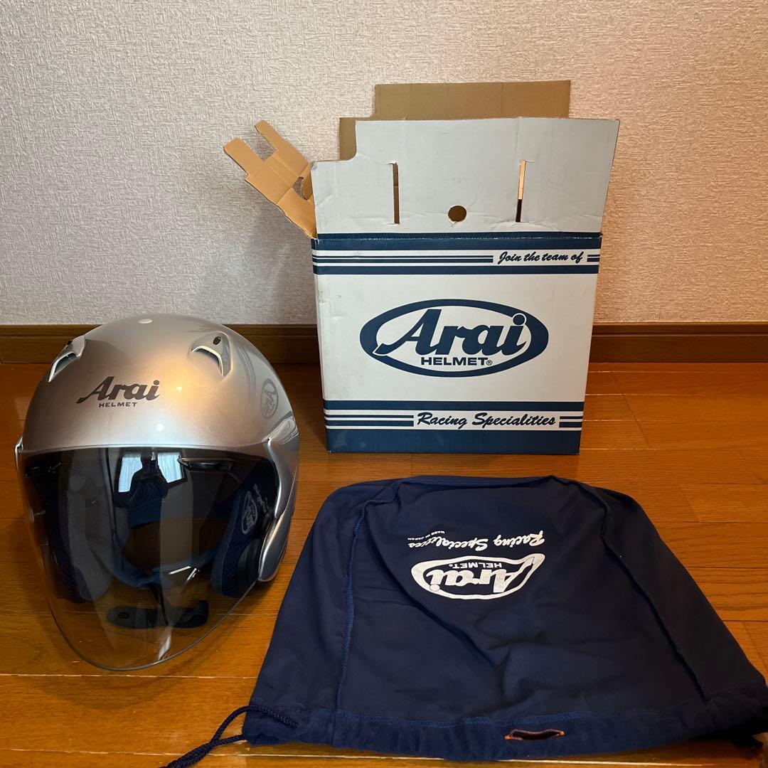 Arai ジェットヘルメット サイズXL(61-62)シルバー