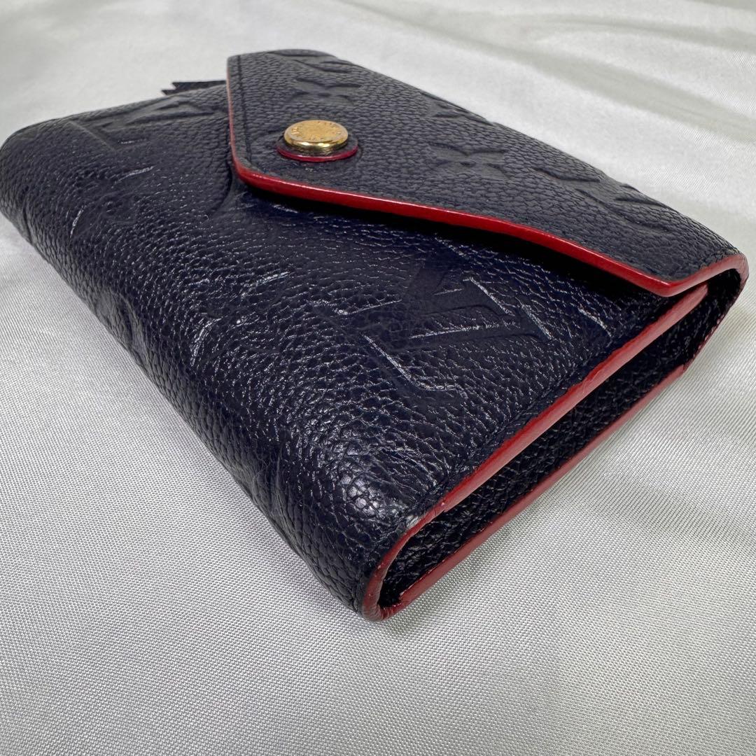 ルイヴィトン　ポルトフォイユゾエ モノグラム　アンプラント　三つ折り財布　美品