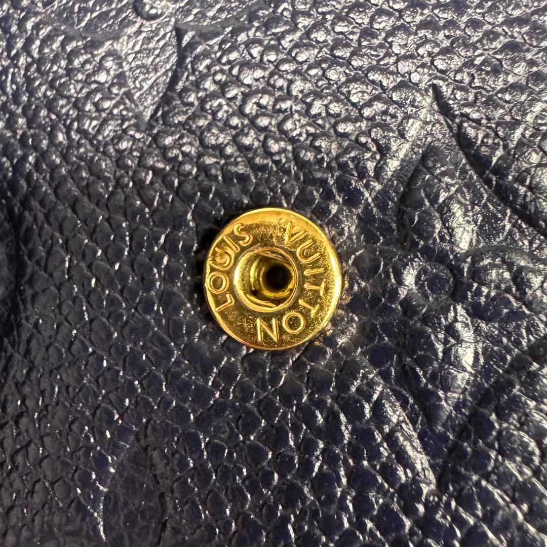 ルイヴィトン　ポルトフォイユゾエ モノグラム　アンプラント　三つ折り財布　美品