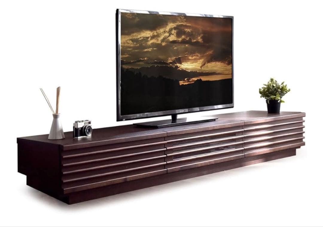 【値下げ】タンスのゲン　テレビ台　180 ダークブラウン テレビ台 引き出し付き