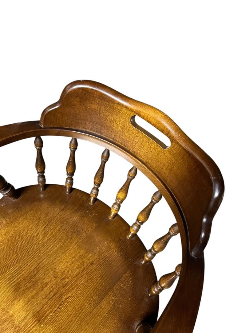 【送料無料】飛騨産業 キツツキ ウィンザーチェア アームチェア アンティーク ①