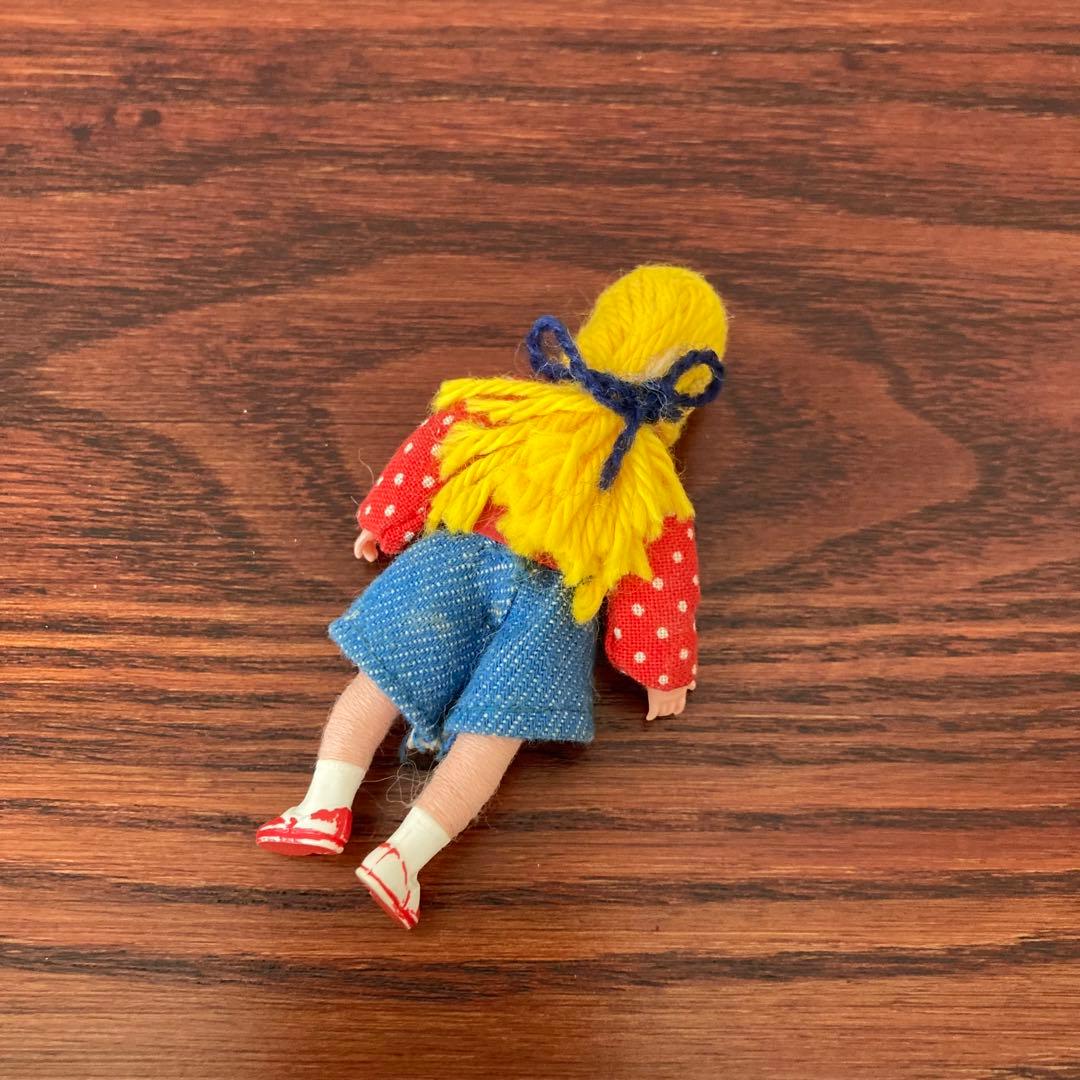 金髪の女の子　CACO　人形　ミニチュア　ドールハウス　ドイツ　ヴィンテージ