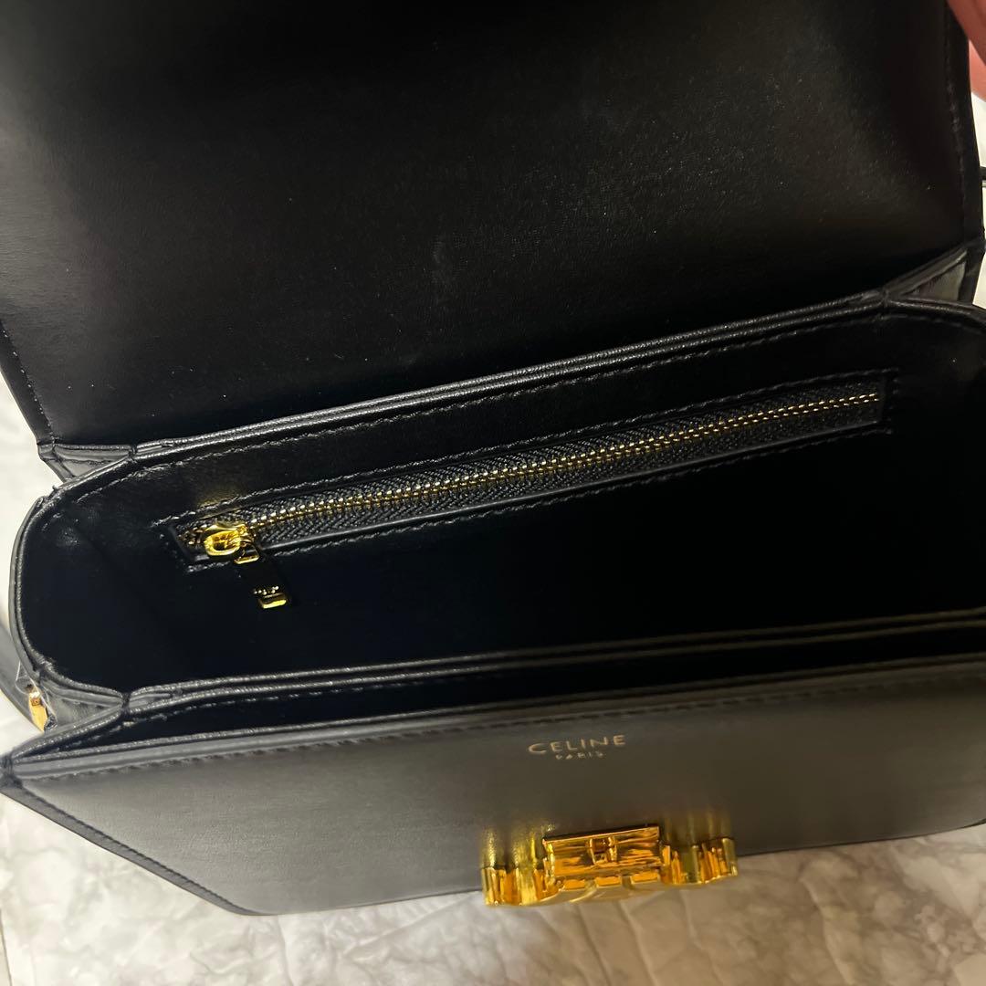 ショルダーバッグ ノベルティ ティーン トリオンフ シャイニーカーフスキン