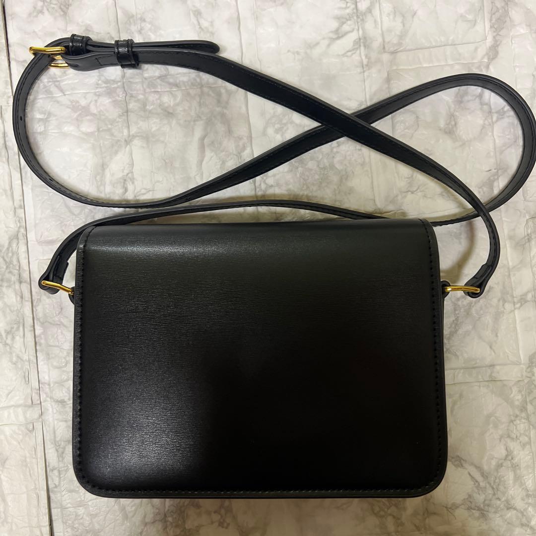 ショルダーバッグ ノベルティ ティーン トリオンフ シャイニーカーフスキン