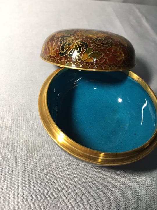 【茶道具】表千家 13代 即中斎箱書き 七宝丸香合 香合148148