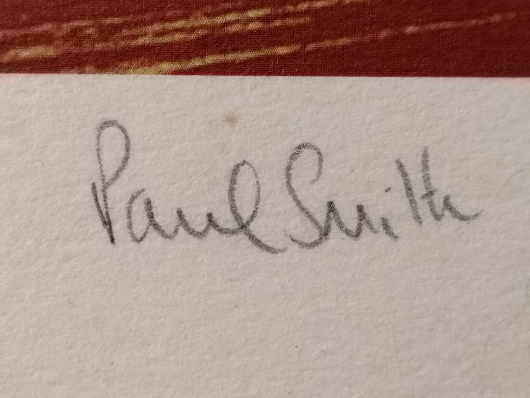 Paul Smith PROJECT 10 印刷物　直筆サイン　希少　値下げ