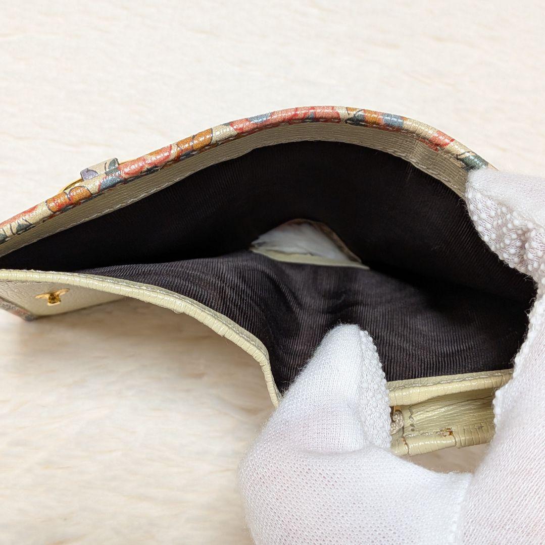 希少✨️グッチ × リバティ 二つ折り財布 コンパクトウォレット ホースビット