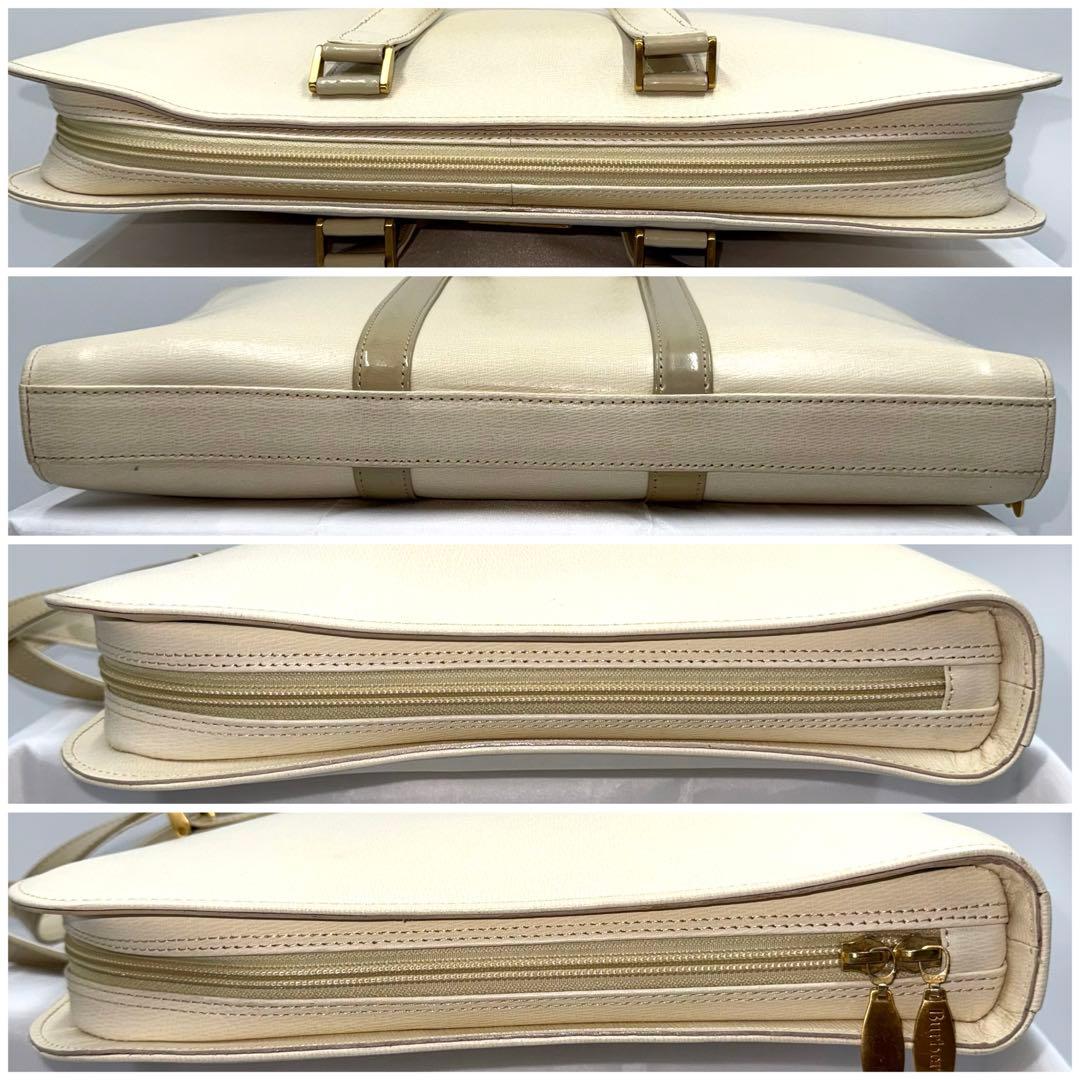 ✨美品✨Burberrys バーバリーズ 2WAY ブリーフケース アイボリー