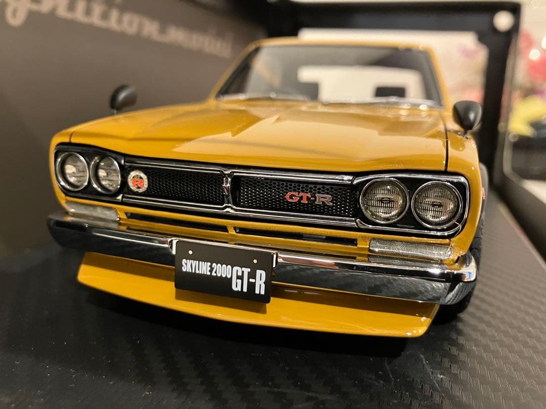 美品 1/18 IGモデル 日産2000GTR KPGC10 ハコスカ ワタマベ