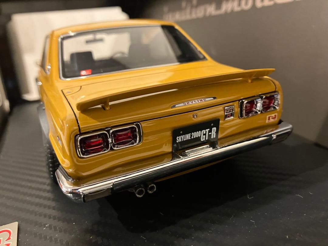 美品 1/18 IGモデル 日産2000GTR KPGC10 ハコスカ ワタマベ
