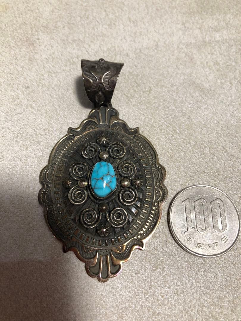 インディアンジュエリー　ダレルキャドマン　ペンダントトップ