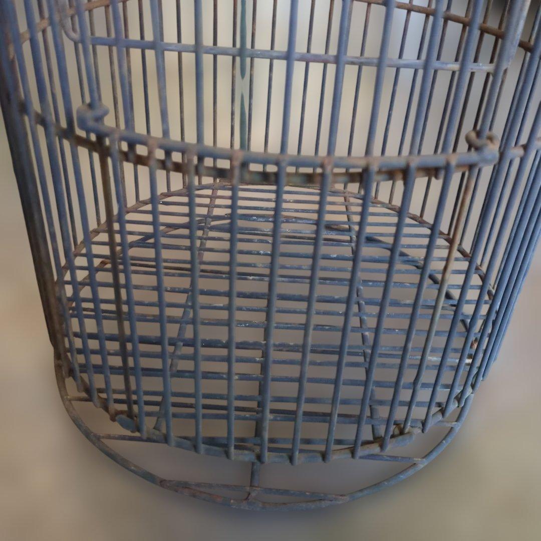 レトロ　鳥かご　シャビー　ガーデニング　鉄　アイアン　花入