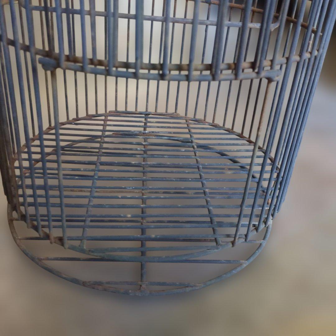 レトロ　鳥かご　シャビー　ガーデニング　鉄　アイアン　花入