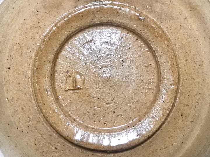 作家物　人間国宝　加藤土師萌　青釉　兎文　卯年　五寸皿　銘々皿　丸皿