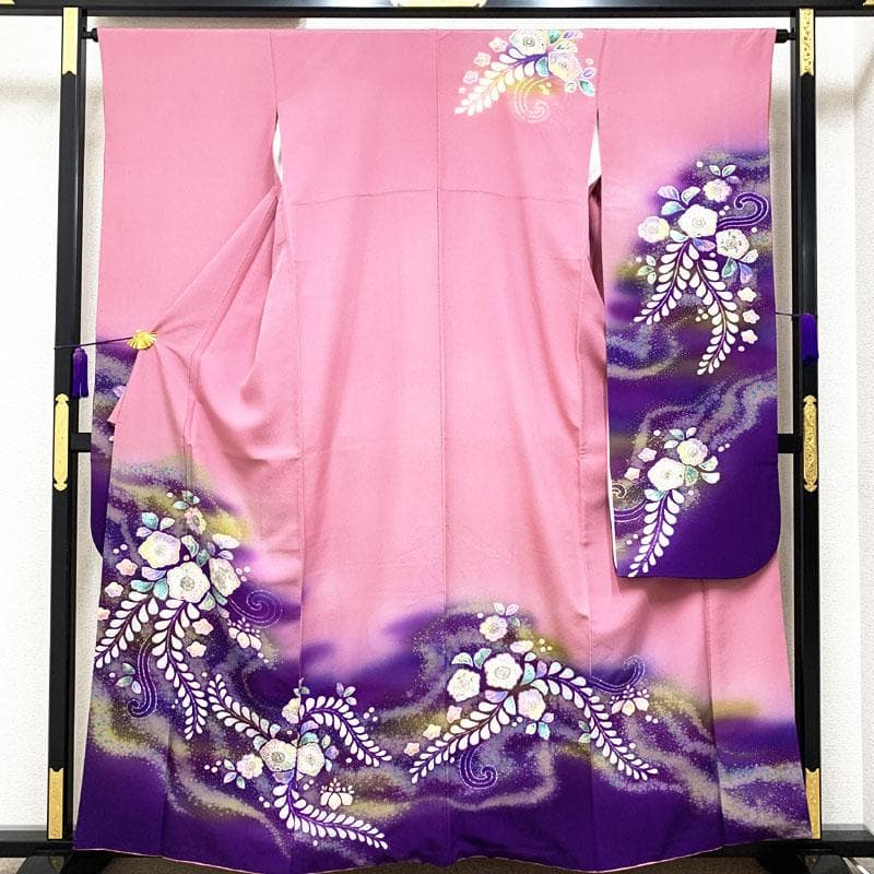 408z11.308y8.小物類☆振袖 辻が花 絞り染 ちりめん 成人式 結婚式