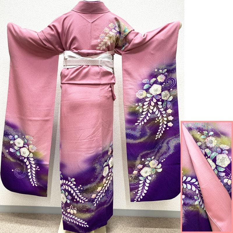 408z11.308y8.小物類☆振袖 辻が花 絞り染 ちりめん 成人式 結婚式