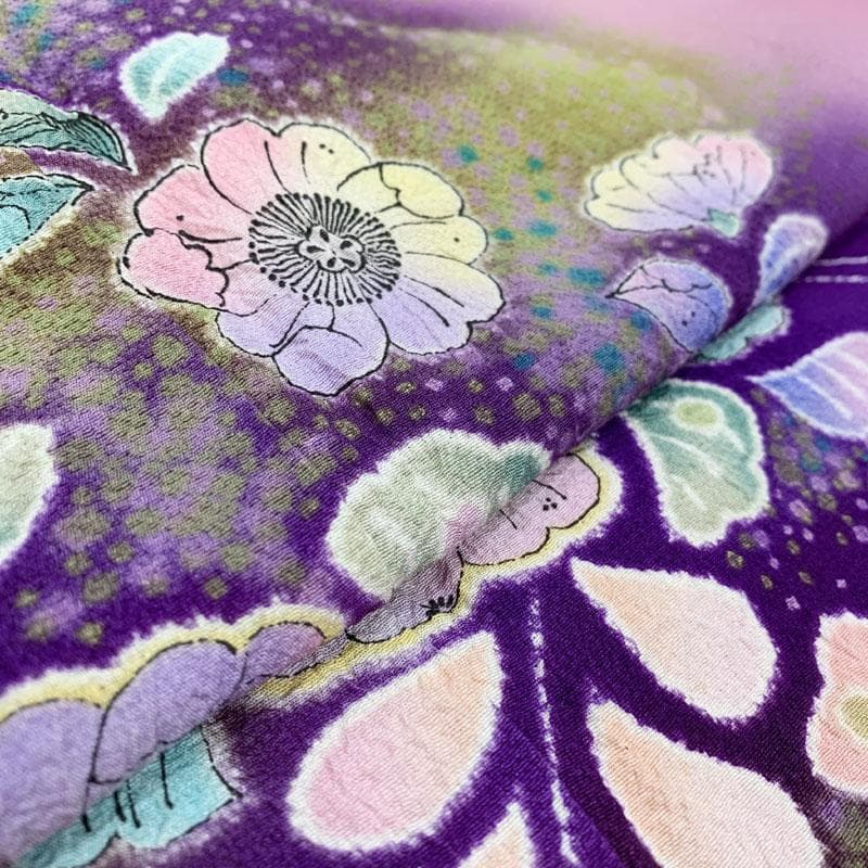 408z11.308y8.小物類☆振袖 辻が花 絞り染 ちりめん 成人式 結婚式