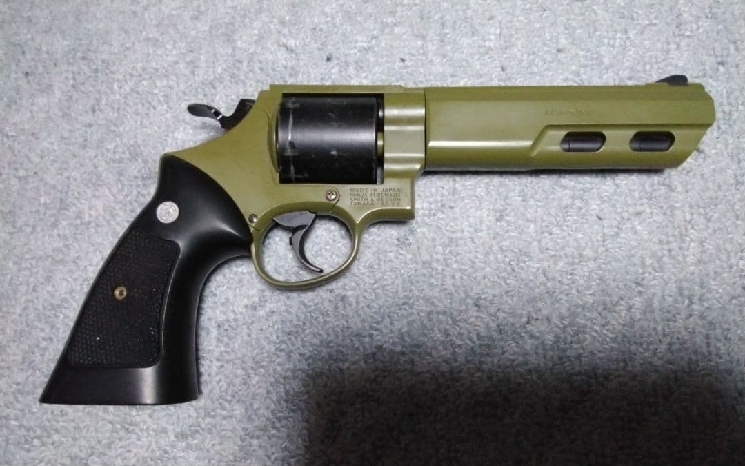 タナカワークス M629 NATOグリーン フラットサイド 44マグナム