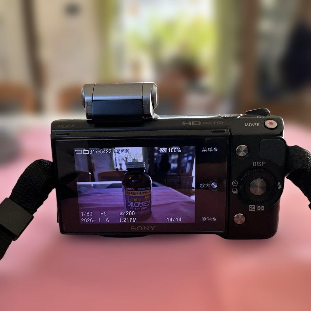 【動作確認済み】SONY NEX—5 Eマウント　ミラーレス一眼カメラ　ブラック