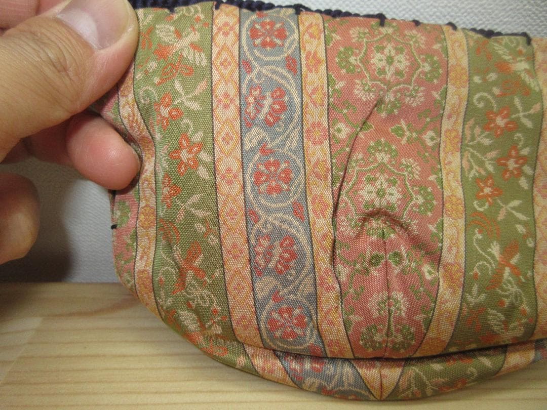 送料込【逢絢亭・新品】茶道具 三つ組仕覆 正絹 八稜花鳥紋