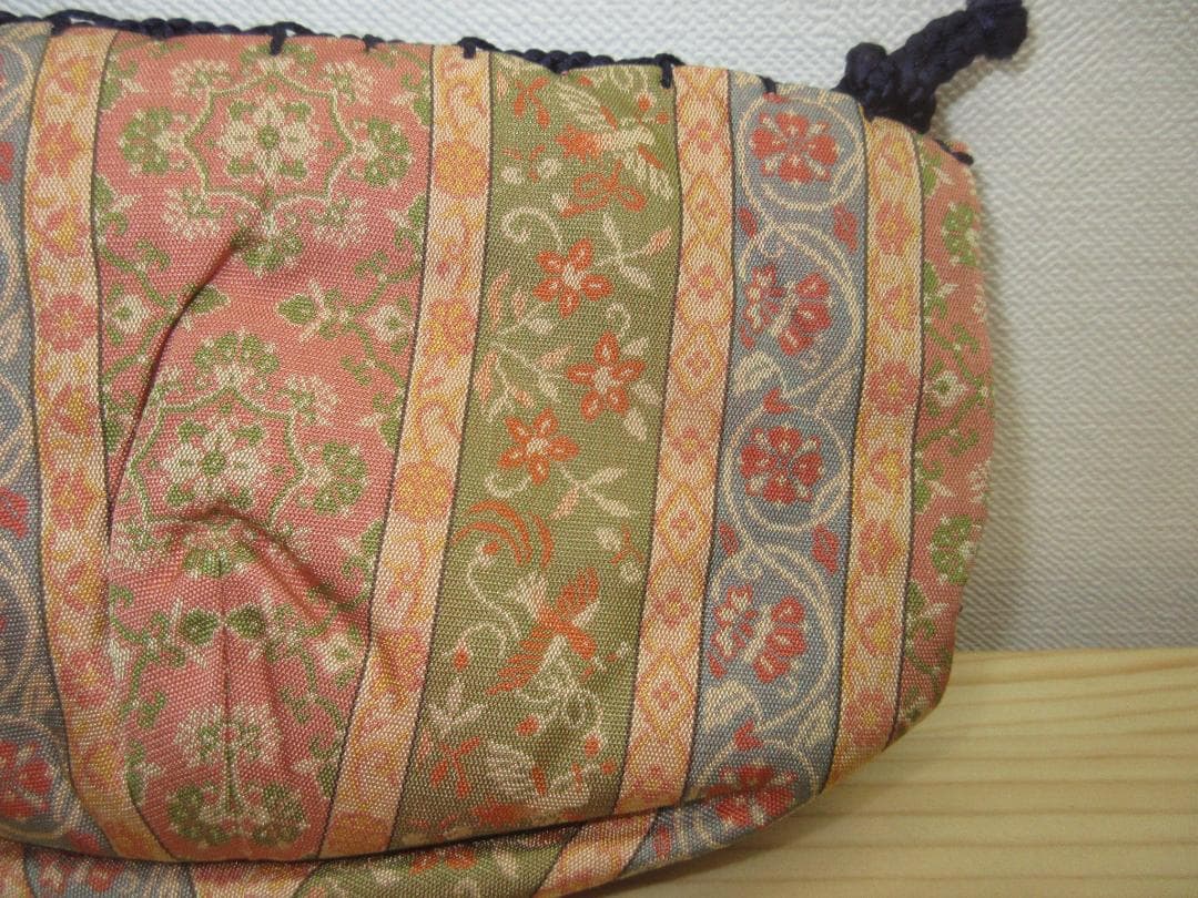 送料込【逢絢亭・新品】茶道具 三つ組仕覆 正絹 八稜花鳥紋