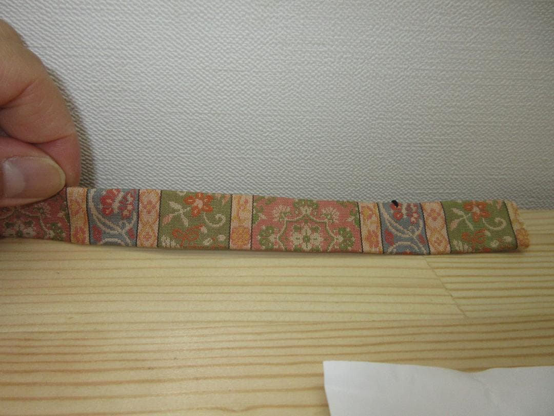 送料込【逢絢亭・新品】茶道具 三つ組仕覆 正絹 八稜花鳥紋