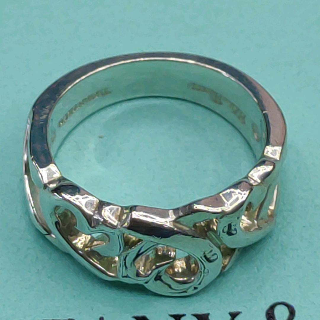 やまねこTIFFANY&Co. ティファニー トリプル ラビングハート美品